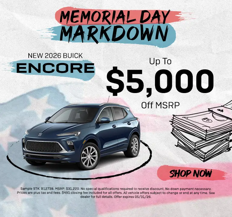 Special offer on 2026 Buick Encore GX 2026 GMC Buick Encore Special